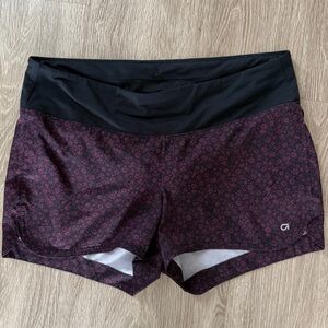 Gap fit maternity g step athletic purple shorts sz M